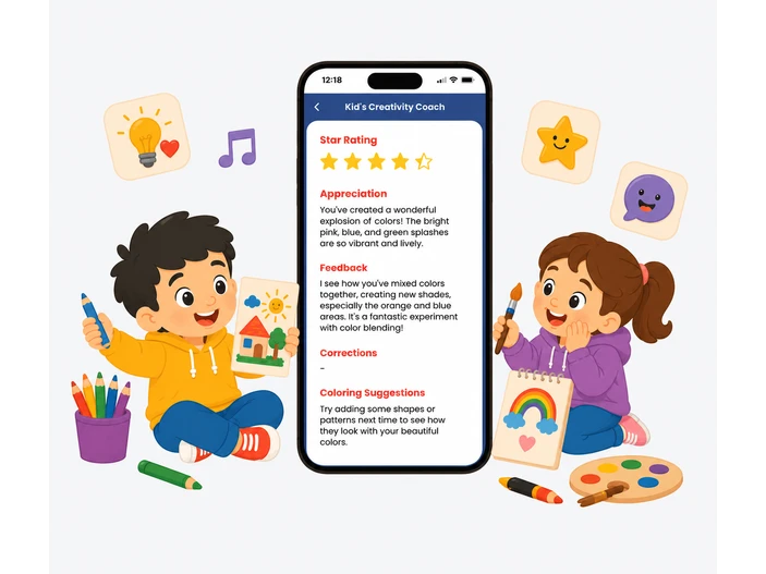 Kids studying with educational pictures