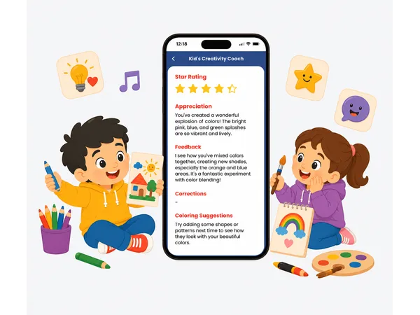Kids studying with educational pictures